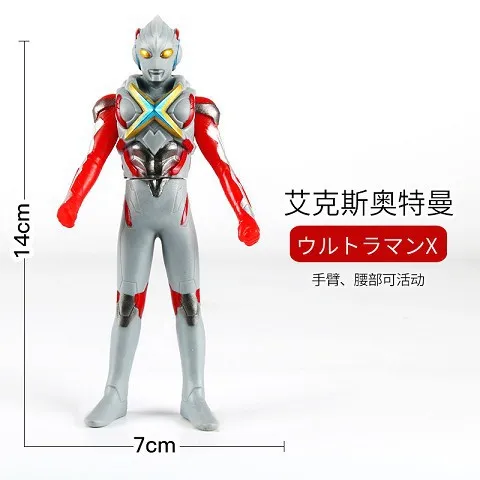13CM New Altman Rob Rosso Blu Ultraman X Belial Zero Ginga Victory Action Figure  Children's Toys Holiday Gifts Elf on The Shelf