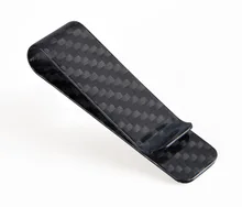 Real Carbon Fiber Matt Finishing Money Clip – Genuine 3K Twill Credit Business Holder-Credit Card Cash Wallet S size