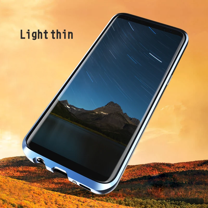 Для samsung Galaxy S8 чехол плюс металлический бампер для s тонкий алюминиевый каркас s8