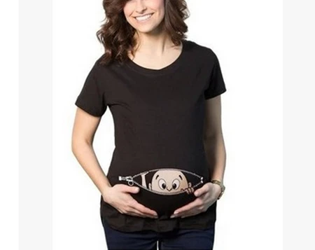 Лидер продаж, модные топы для беременных, Забавные милые детские футболки с 3D принтом, одежда размера плюс, S-3XL