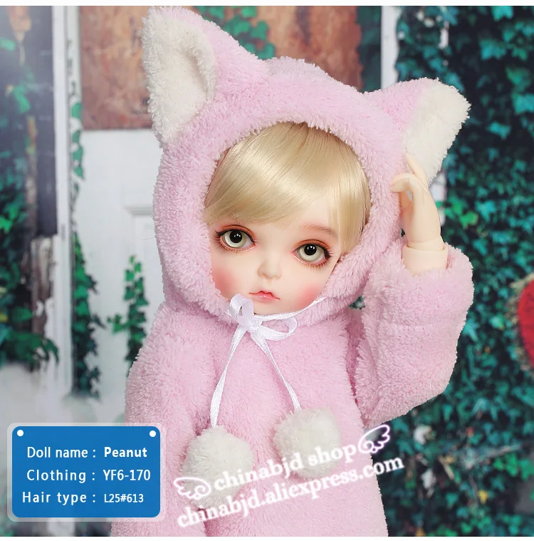 BJD SD Кукла Одежда 1/6 Kawaii стиль с ботинками маленький пролет посылка для девочки мальчик тело YF6-170 куклы аксессуары luodoll