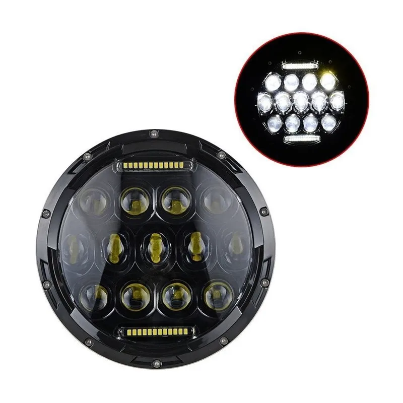 Farol Led Moto для Harley H4 H13 жгут 7 &quotмотоцикл черный проектор мотор СВЕТОДИОДНАЯ Лампа