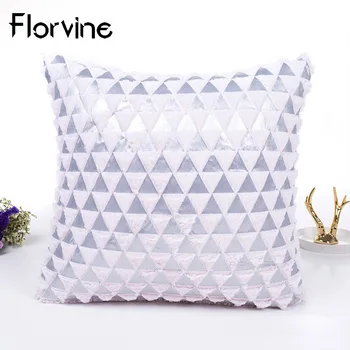 

Decorative Cushion Cover Soft Plush and Flannel Material Sofa Home Decor Throw Pillows Case 45x45cm Free shipping