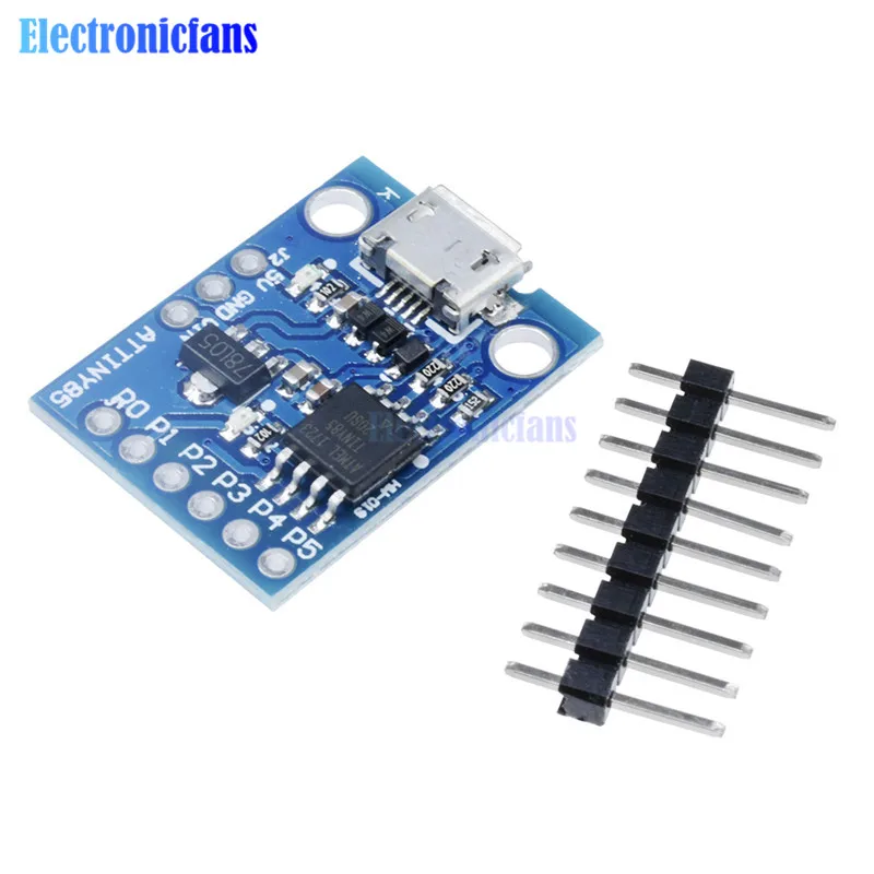 Плата разработки Attiny85 Digispark Kickstarter модуль для Arduino со встроенным USB 500 мА 5 В