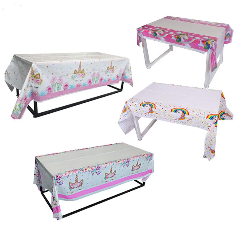 

Birthday Party Decoration Tablecloth Unicorn Party Disposable Tablecloth Baby Shower Party Decoration Table Cover Runner Supply