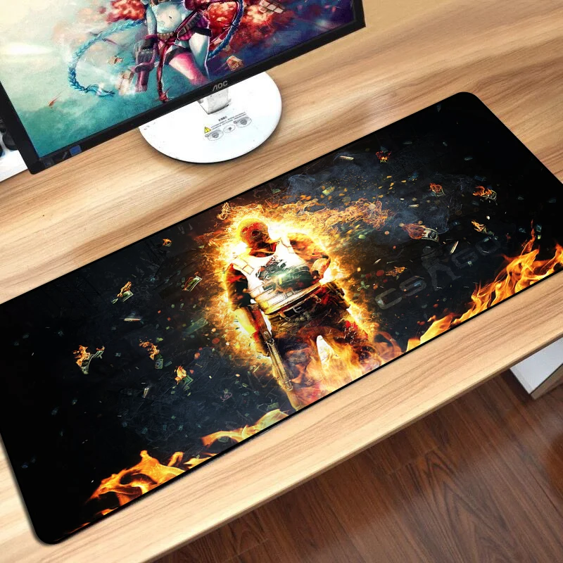 MousePad CS GO Print Overlock Edge XXL Rubber Mat for League of Legends Dota 2 Boyfriend Gifts mouse pad gaming mousepad