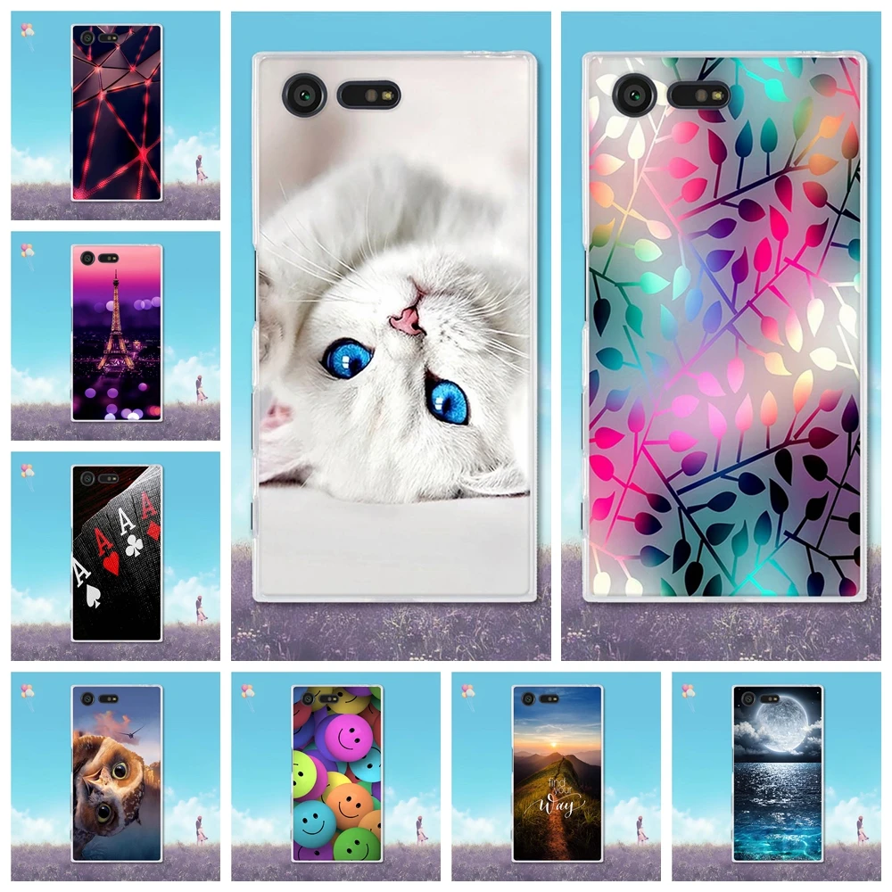 

For Sony Xperia X Compact Case 3D Painting Coque For Sony X Compact Cover Soft TPU Silicone For Sony Xcompact 4.6'' Phone Cases