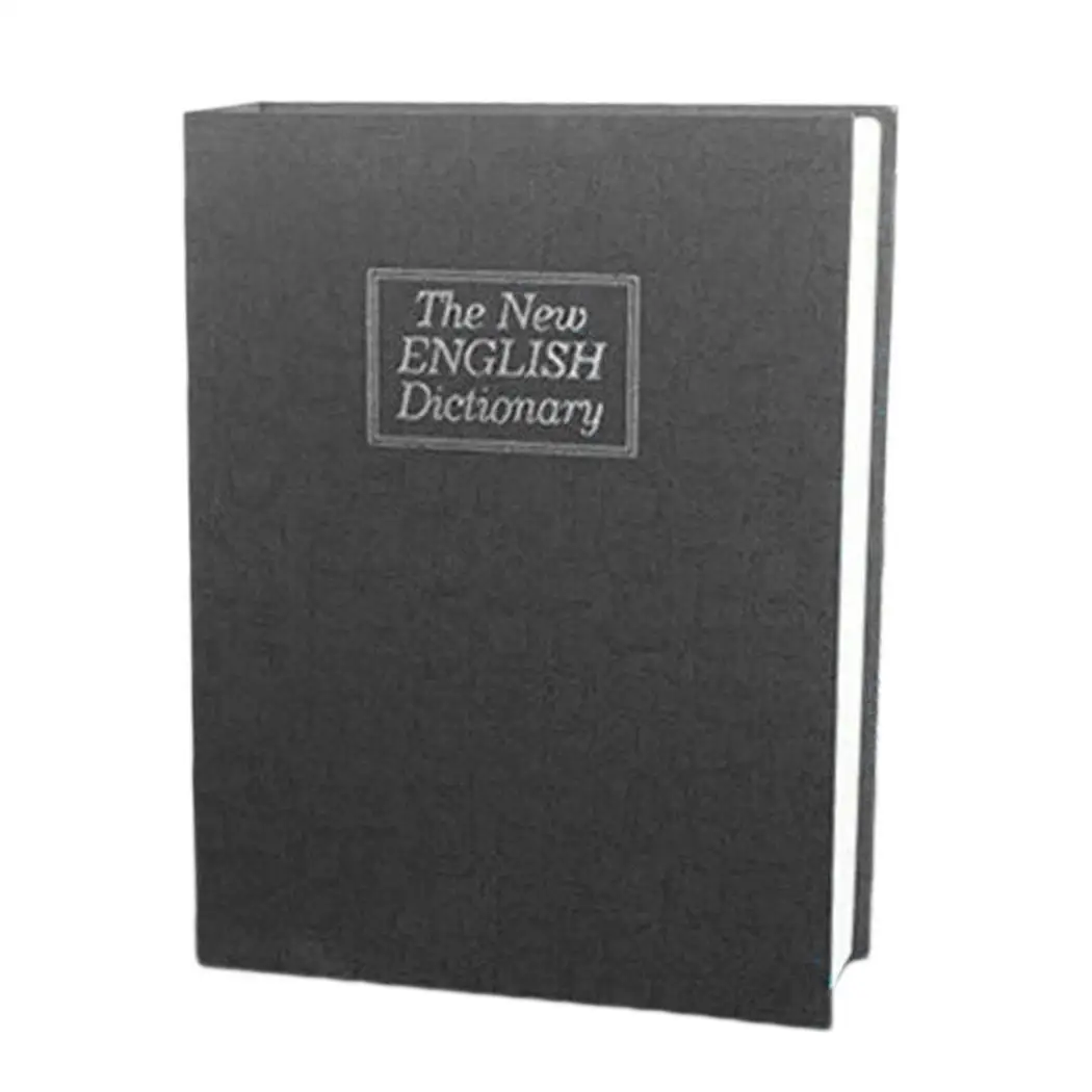 

Dictionary Pattern Keys Lock Box Jewelry Home, Travel, Outdoor, etc Cash Protection 0.5L English Safe Case