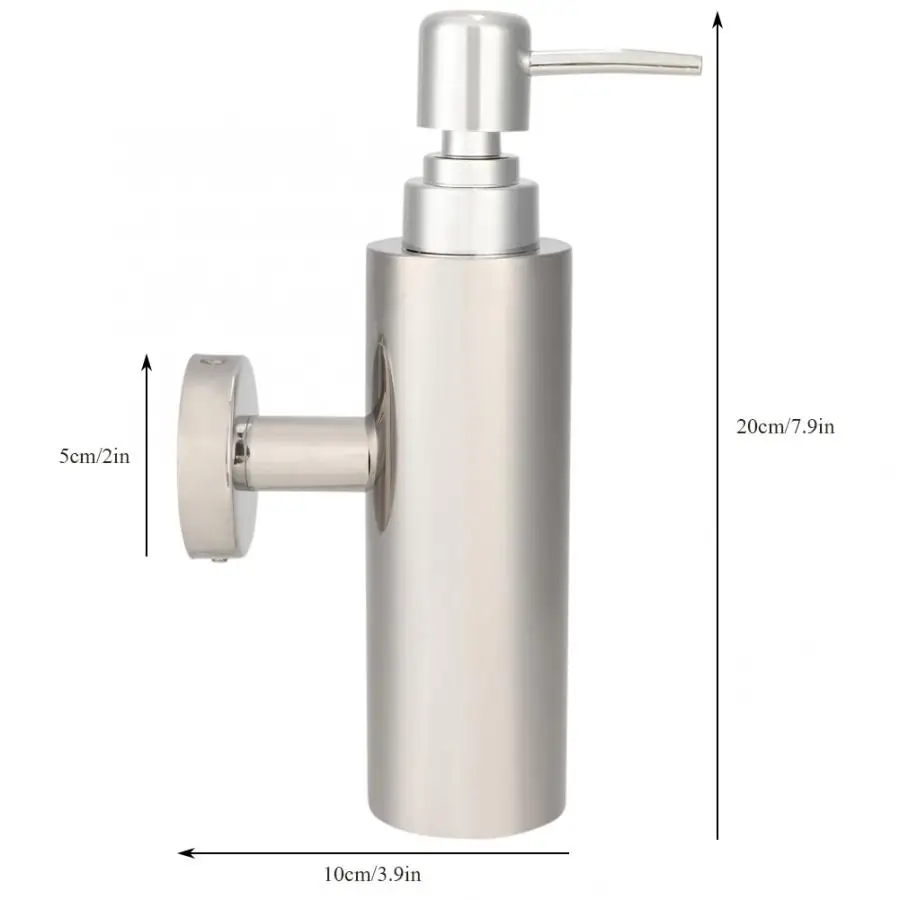 Жидкий лосьон для рук из нержавеющей стали Мыльное дезинфицирующее средство бутылка насос для дома ванная комната настенный диспенсер для жидкого мыла Органайзер