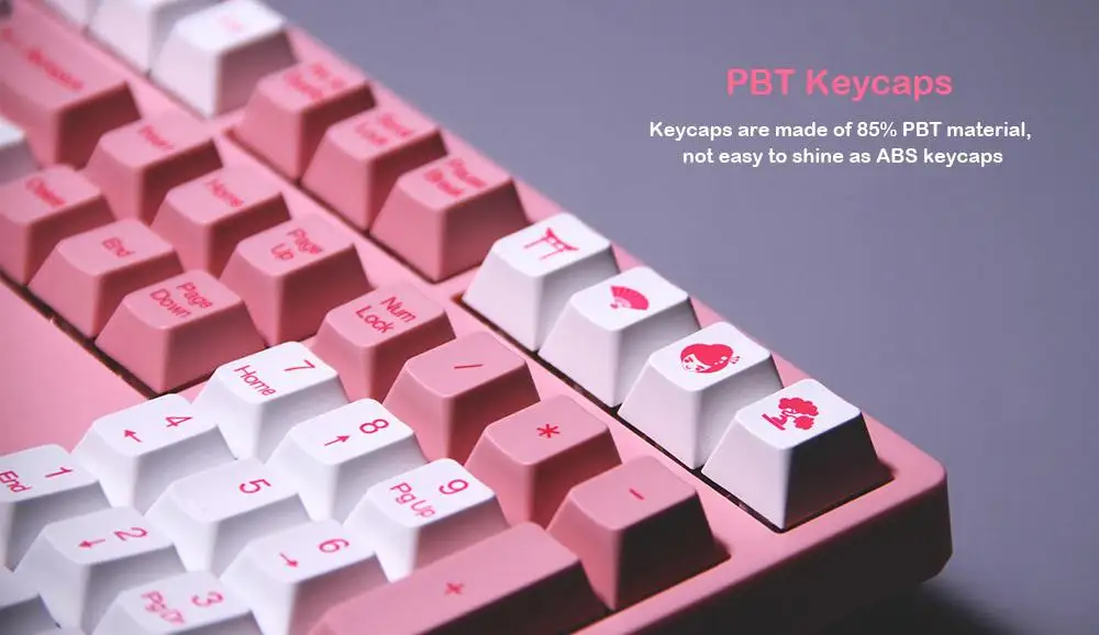 Механическая игровая клавиатура AKKO 3108 V2 108 клавиша PBT Keycap AKKO Розовый Переключатель тип-c Проводная Механическая игровая клавиатура