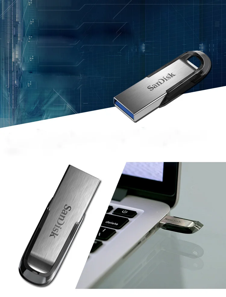 Sandisk usb флешка USB флэш-накопитель Флешка анимадо 64 Гб 128 ГБ Подлинная Ультра чутье металлическая ручка диск usb 3,0 диск на ключе Memory Stick флешки