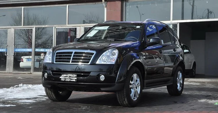 Для Ssangyong Rexton 2006-2011 ультра яркий SMD белый светодиодный ангельские глазки 2600LM 12V halo кольцевой комплект дневной ходовой светильник