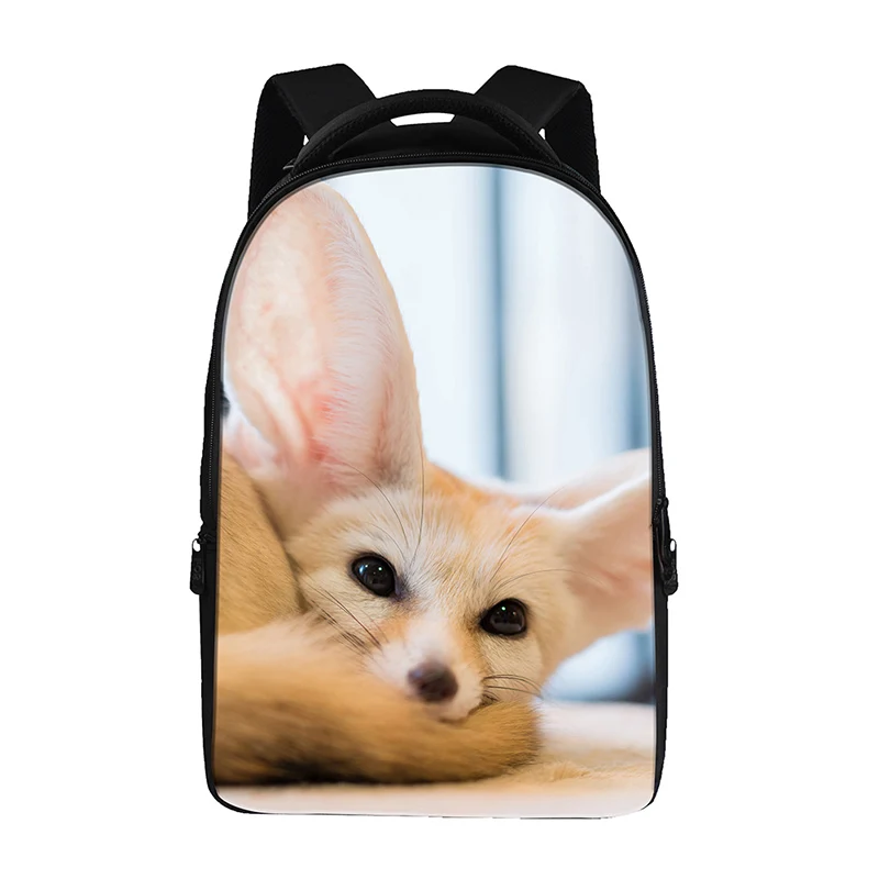 Рюкзак с принтом в виде лисы для подростков модная школьная сумка ноутбука|backpack