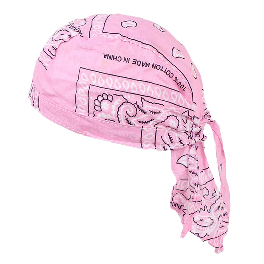 Men Women Durag Cap Headwrap Breathable Wave Cap Muslim Turban Hat for Outdoor Sports