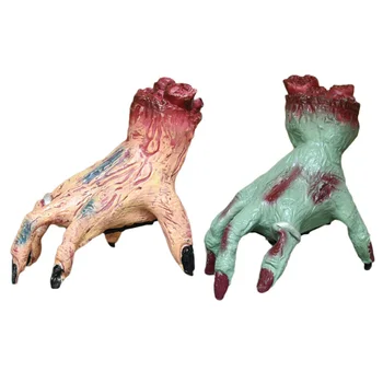 

Halloween Horror Props Bloody Hand Haunted House Party Decoration Scary Fake Walking Hand Halloween Supplies Halloween Decor