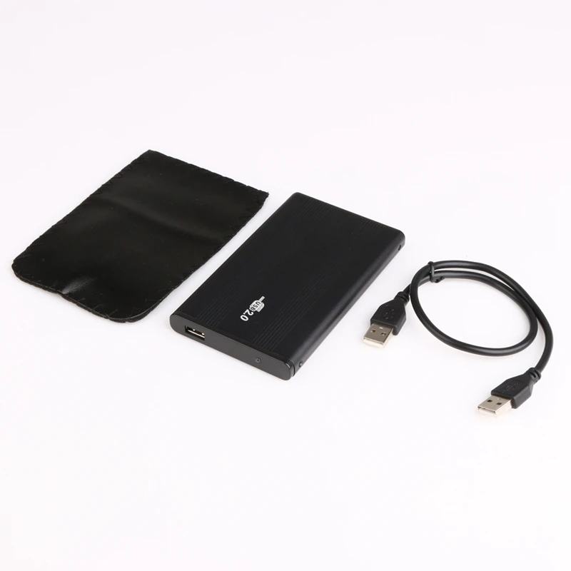 

1pc Aluminum-Magnesium Alloy USB 2.0 2.5" Notebook IDE External Hard Driver Enclosure with LED activity light for PC laptops