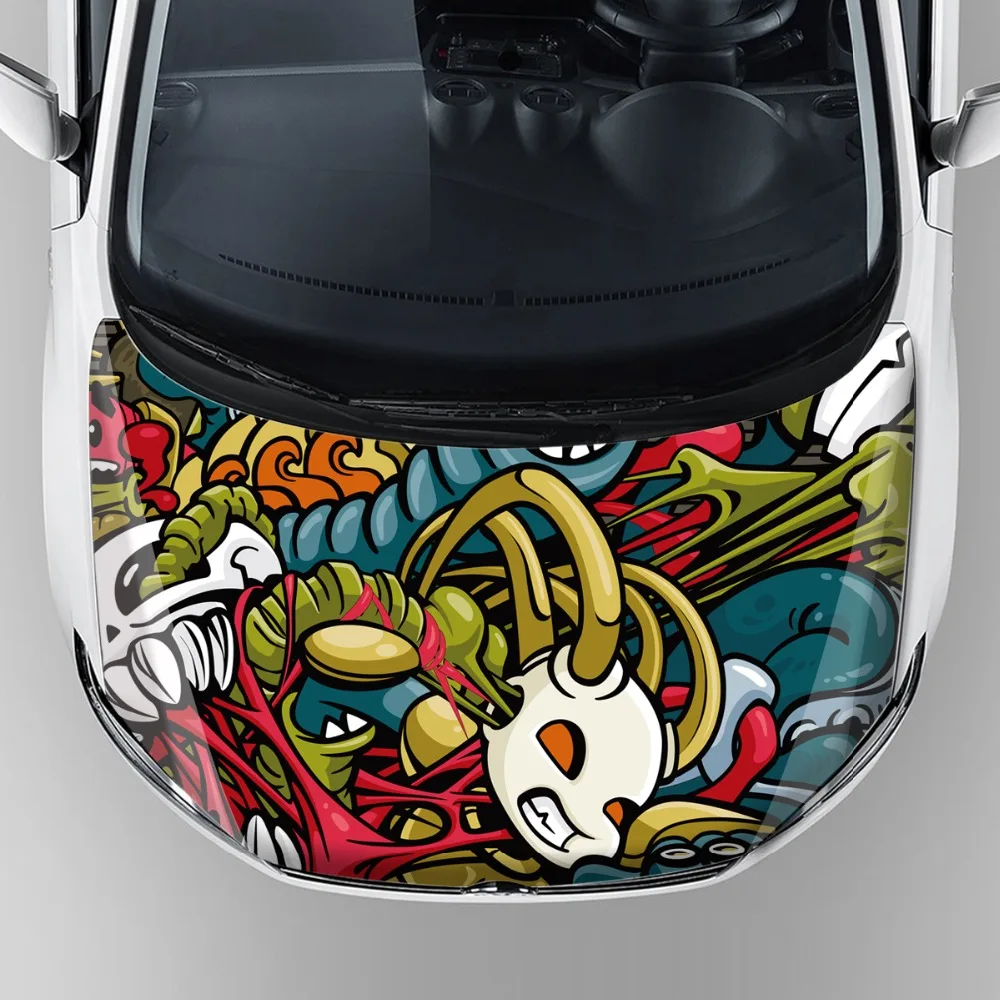 alibaba in spanish new hot cartoon vinyl car wrap 3m car bonnet sticker with grease proof alibaba co uk hot sale car accessories 2016 uk glad design vinyl car wrap for hood bonnet made in 3m material