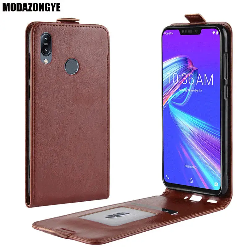 Чехол для Asus Zenfone Max M2 ZB633KL 6 3 дюйма роскошный бумажник из искусственной кожи чехол