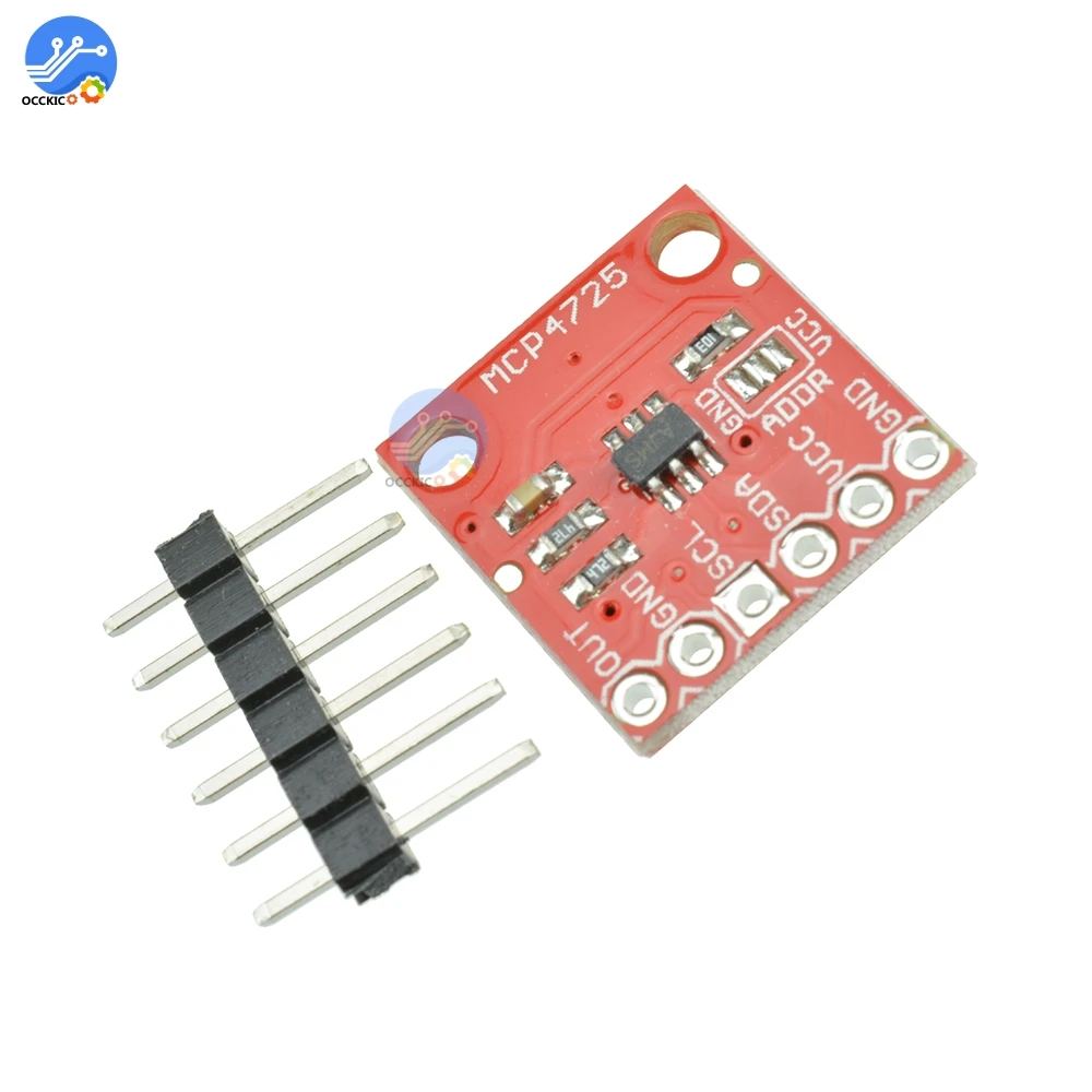 Модуль макетной платы MCP4725 I2C DAC 12 бит IIC интерфейсный модуль цифровой