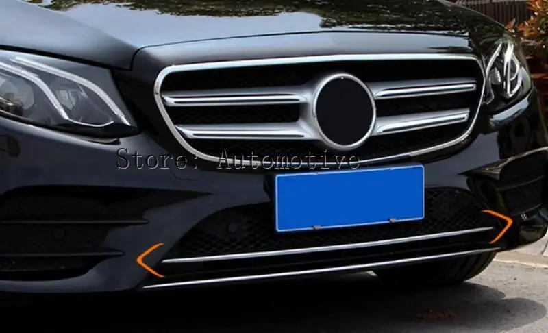 Для Mercedes-Benz E Class W213 спортивная модель Нержавеющая сталь Передняя Центральная решетка гриль Газа отделка 1 шт
