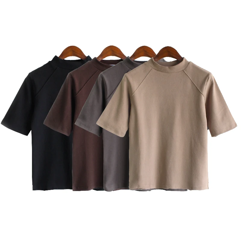 

2019 Women'S Kawaii Spring College Casual Simple Solid Short Sleeve T Shirt Female Korean Kawaii Cute Tee And Top For Women