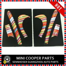 Последняя модель Mini Cooper автомобиль ABS Материал УФ-защитой двери комплект аксессуар Радуга Стиль для Mini Cooper F56(6 шт./компл