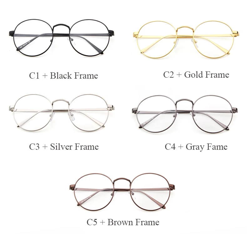 Longkeader негабаритных корейских круглых очков оправа прозрачные линзы для женщин и мужчин ретро золотые очки Оптическая оправа очки винтажные очки