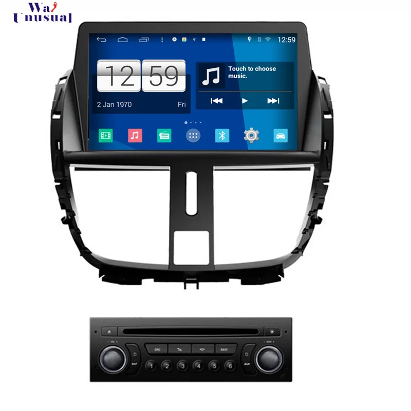 

WANUSUAL 2017 Car-Styling 7'' Pure Android 4.4.4 Car Multimedia Player for Peugeot 207 GPS Navigation with WIFI BT 3G 1024*600
