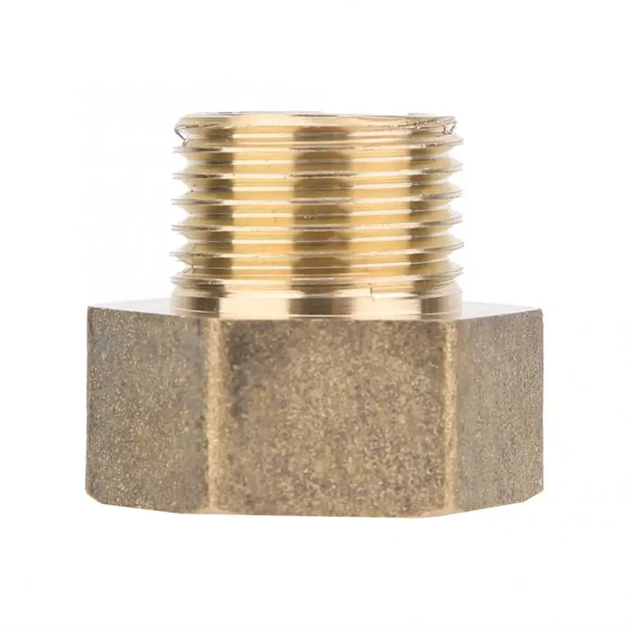

1/2" Male Thread To 3/4" Female Thread Brass Reducer Bushing Reducing Pipe Fitting Coupler Connector Adapter