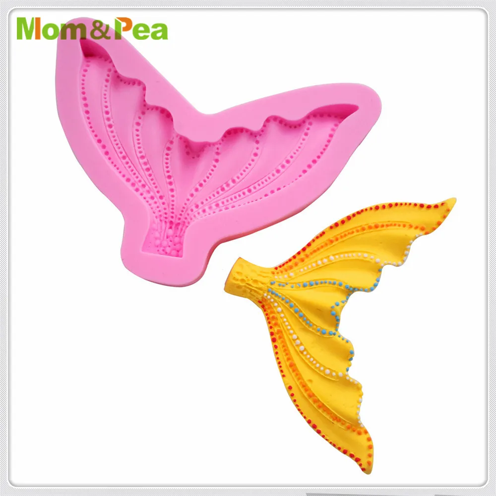 Mom &amp Pea MPA1942 силиконовая форма для рыбьего хвоста украшение торта помадка 3D