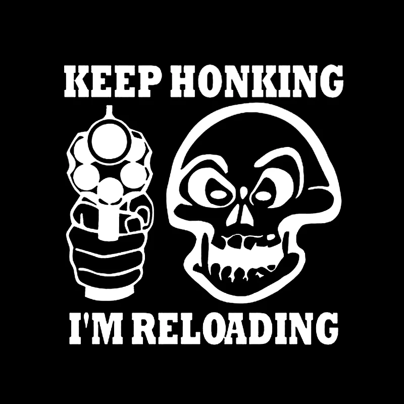 YJZT 13 см * забавная надпись Keep Honking I'm Reloading виниловая наклейка на мотоцикл