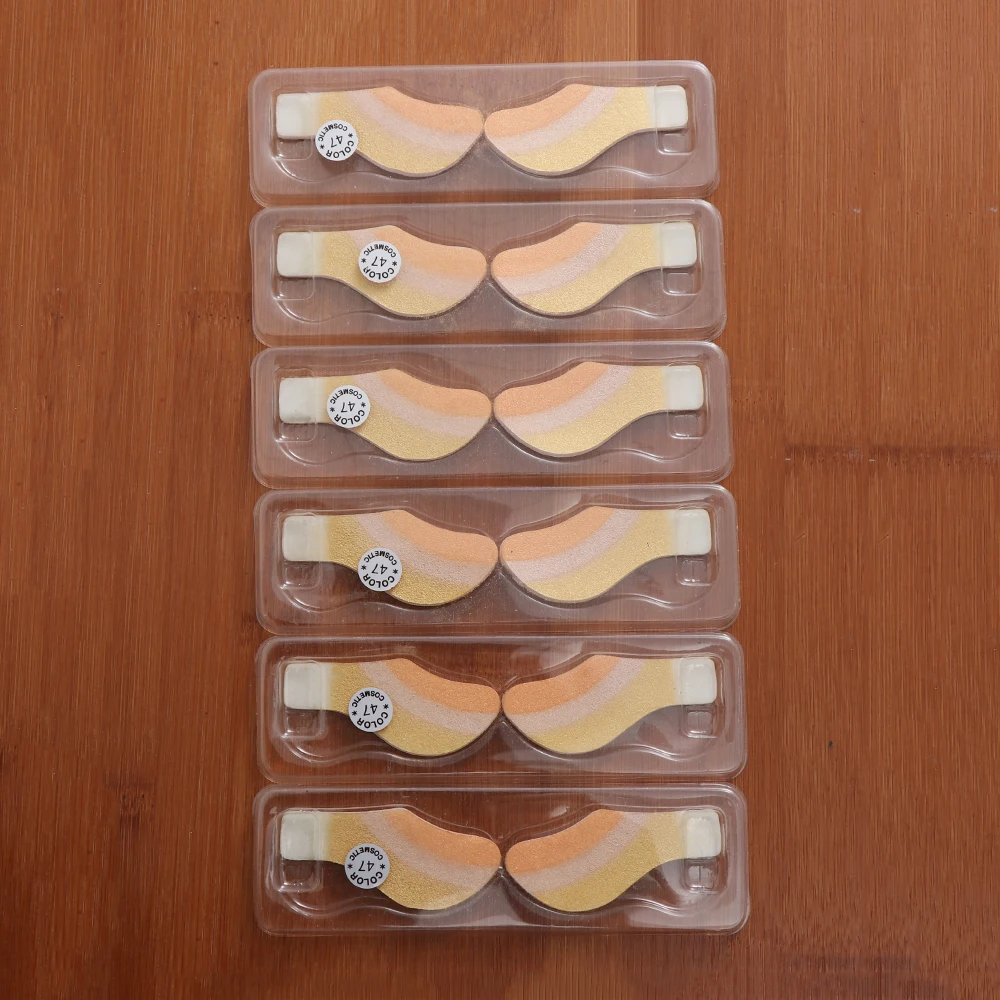 

6 Pairs Instant Eyeshadow sticker magic eyes temporary tattoo cosmetic makeup eye shadow sticker Easy to Wear Random