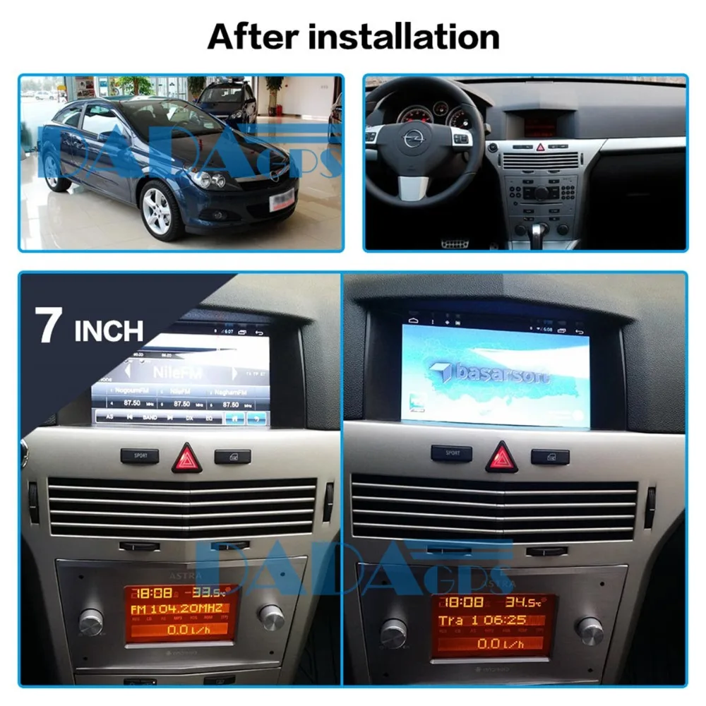 

Car GPS navigation DVD multimedia For Opel Astra H 2006-2012 tape recorder stereo 2 DIN radio Headunit Android 7.1 in dash audio