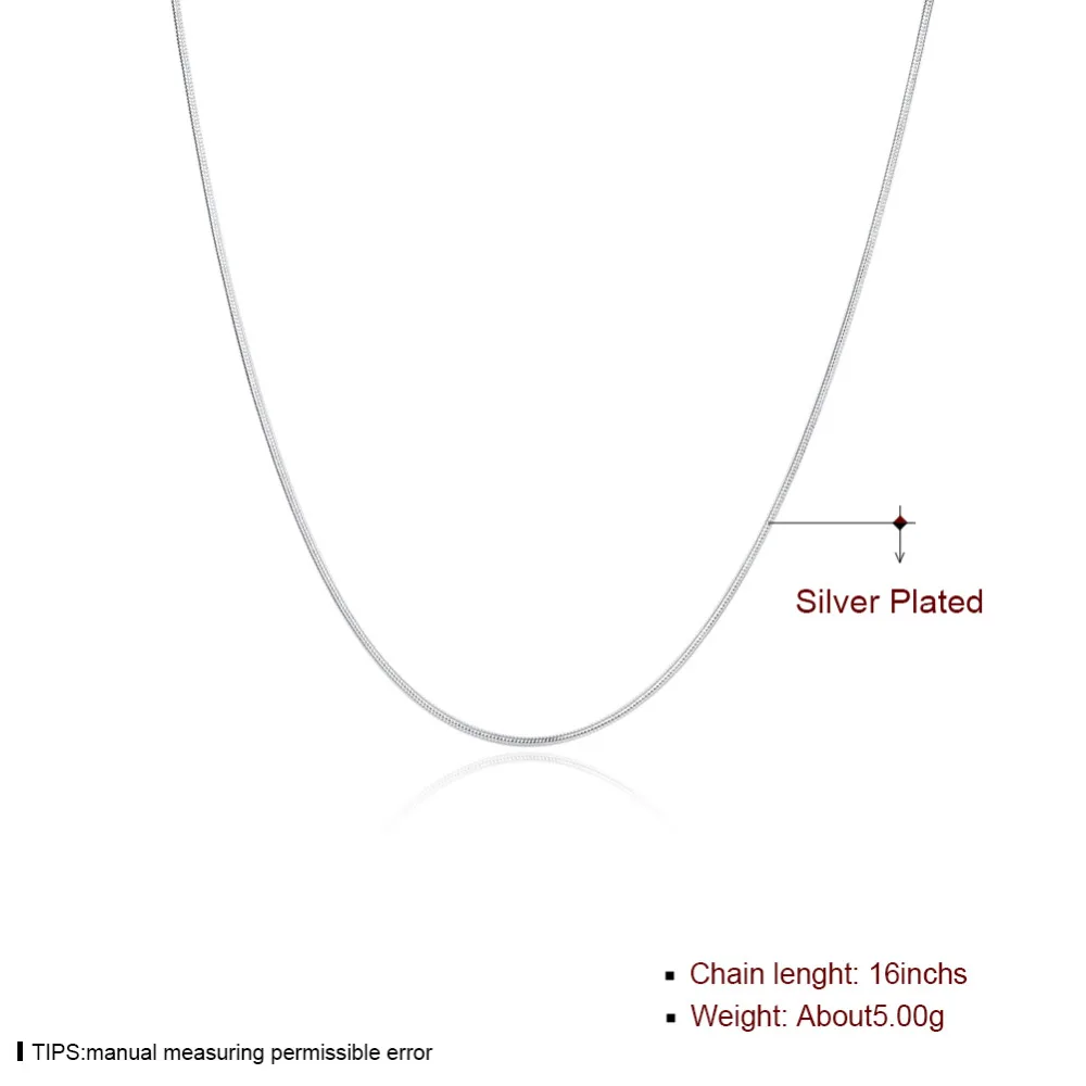 10 шт./лот промо-акция!, ожерелье из стерлингового серебра 925 пробы, 1 мм, цепочки в виде змеи, ожерелье с подвесками, Женские Ювелирные изделия, 16-30 дюймов