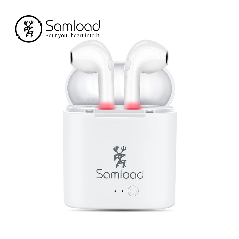 

Bluetooth Earbuds Headphons Wireless Earphone Waterproof Air Headset with Charging box For Apple iPhone 7s 8 X Pods Sony Samsung