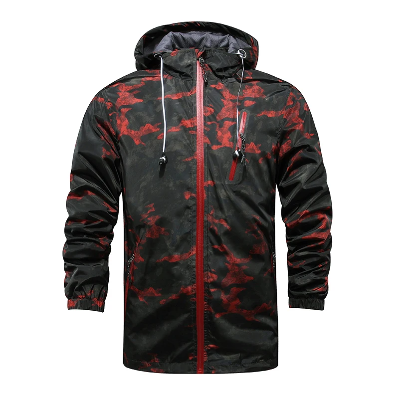 hooded cardigan jacket coat windbreaker sportswear