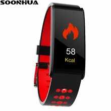SOONHUA Цвет Экран Фитнес умный Браслет Водонепроницаемый сна монитор сердечного ритма умный Браслет Bluetooth трекер группа