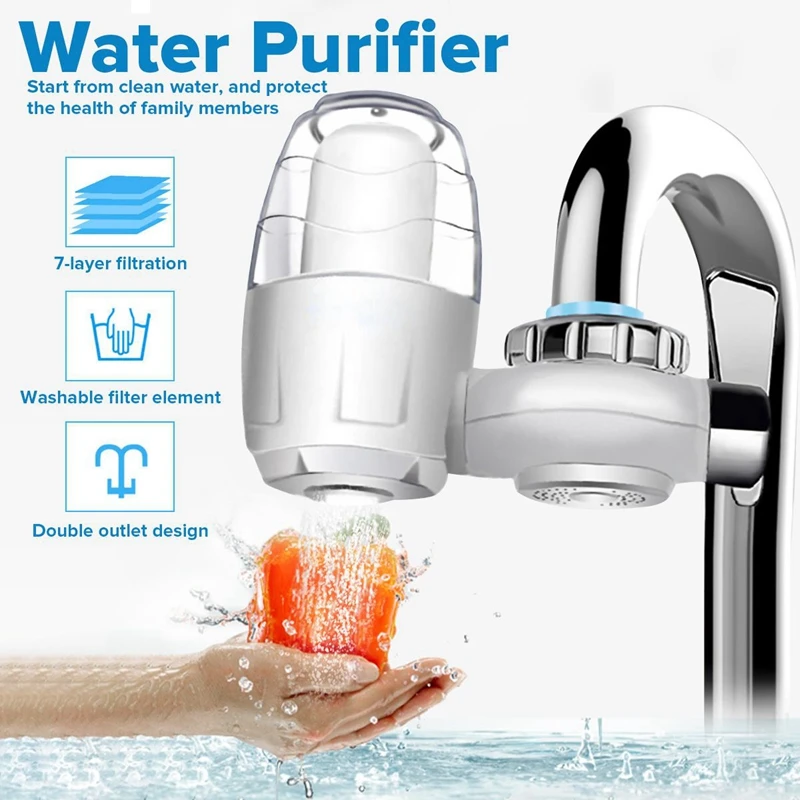 New Kitchen Faucet Water Purifier 7 Layer Filter Home Water Filter Purification System Remove Rust Sediment Filtering Suspend New Kitchen Faucet Water Purifier 7 Layer Filter Home Water Filter Purification System Remove Rust Sediment Filtering Suspend