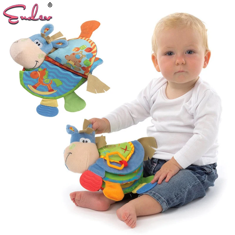 Endev Baby Animal Cloth soft quiet Book toys Development book