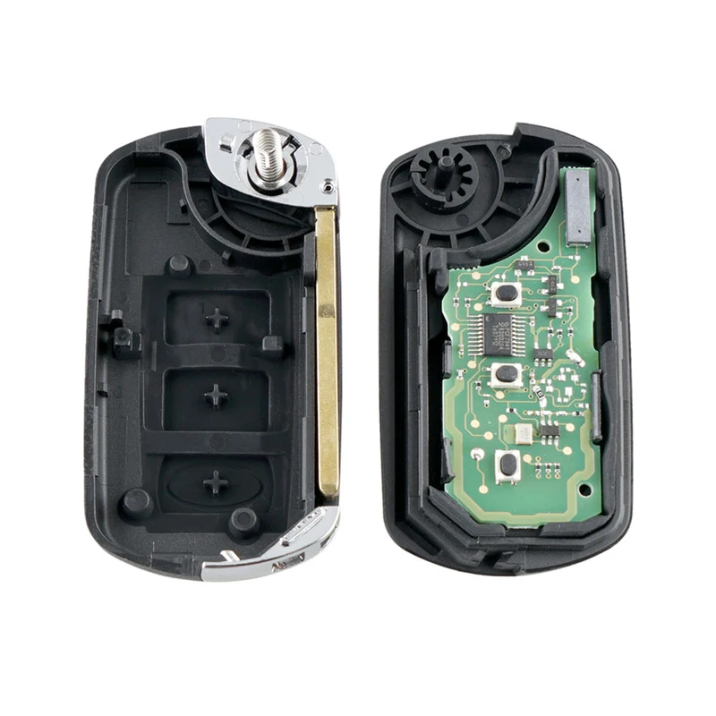 

Dzanken 2 Buttons Remote Car Key 315MHz PCF7941 for Land Rover LR3 Sports Discovery series& Transponder Chip& Uncut Blade