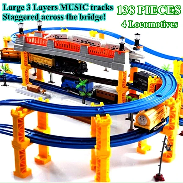 slot car and train set