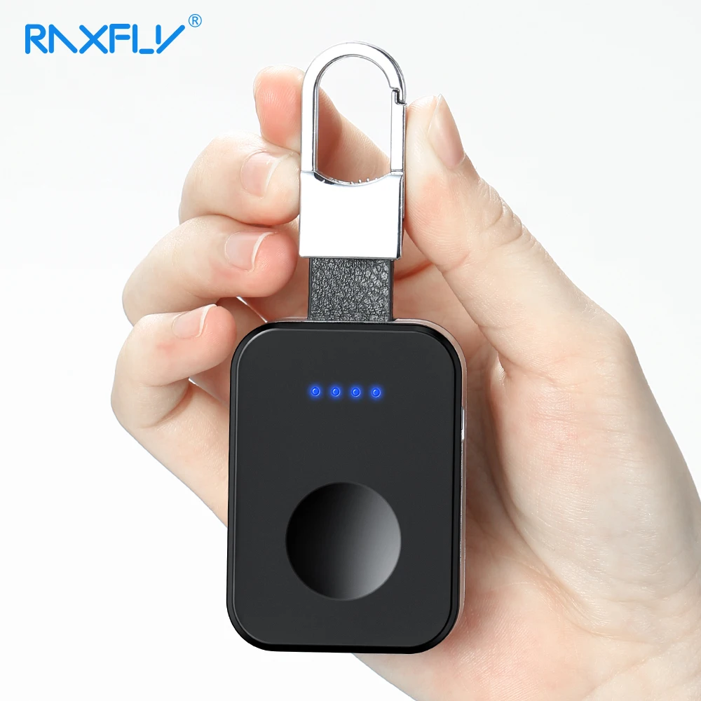 

RAXFLY Keychain Wireless Charger For Apple i Watch Series 4 3 2 950mAH LED Power Bank Fast Charging Portable Wireless Charger