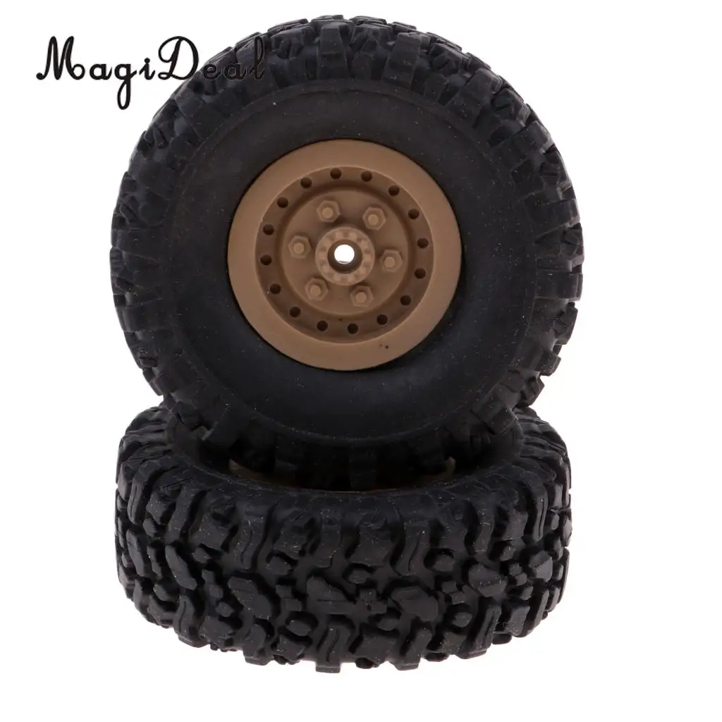 Set/4pcs Wheel Rim Tires for RC 1:16 Crawler Car WPL B-1/B-24/C-14/C-24/B-16 Truck Model Parts