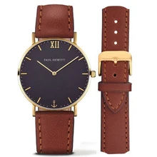 Hommes Montres Top Marque De Luxe Montre Hommes Femmes Montre En Cuir De Mode Hommes de Quartz-montre-Bracelet relogio masculino