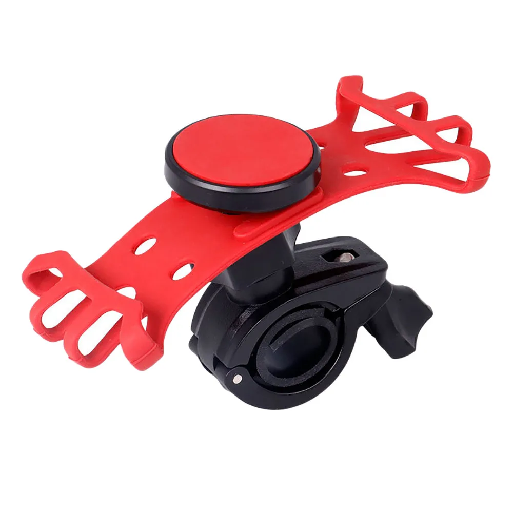 Cheap Universal Motorcycle Bicycle Bike MTB Handlebar Phone Holder safe Silicone fixed  Baby Car Stroller Mount Stand Bike accessories 1