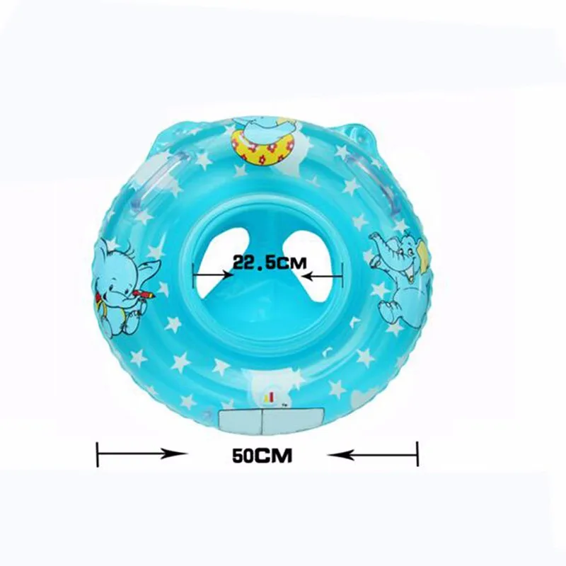 1 шт. прекрасный мягкий надувной детский Одежда заплыва кольцо ручки для маленьких Детская безопасность помощь синий/светло-розовый