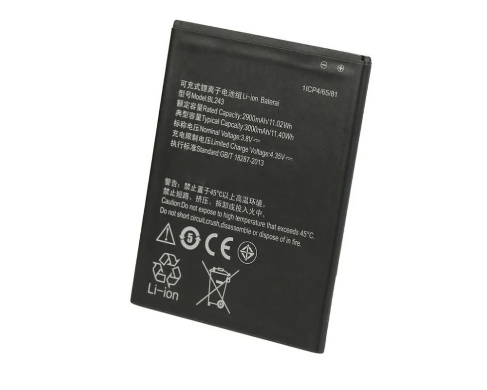 ISUNOO BL243 BL 243 Аккумулятор для Lenovo K3 Note K50 T5 A7000 A5500 A5600 A7600 3000 мАч батареи|Аккумуляторы