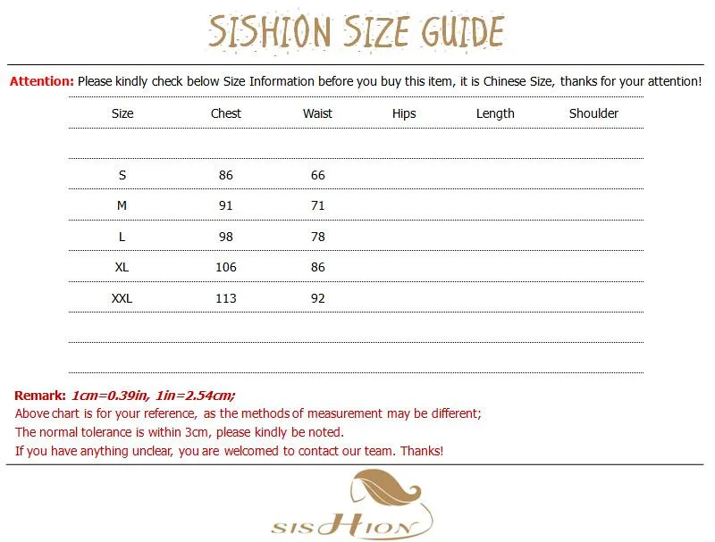 size infor.