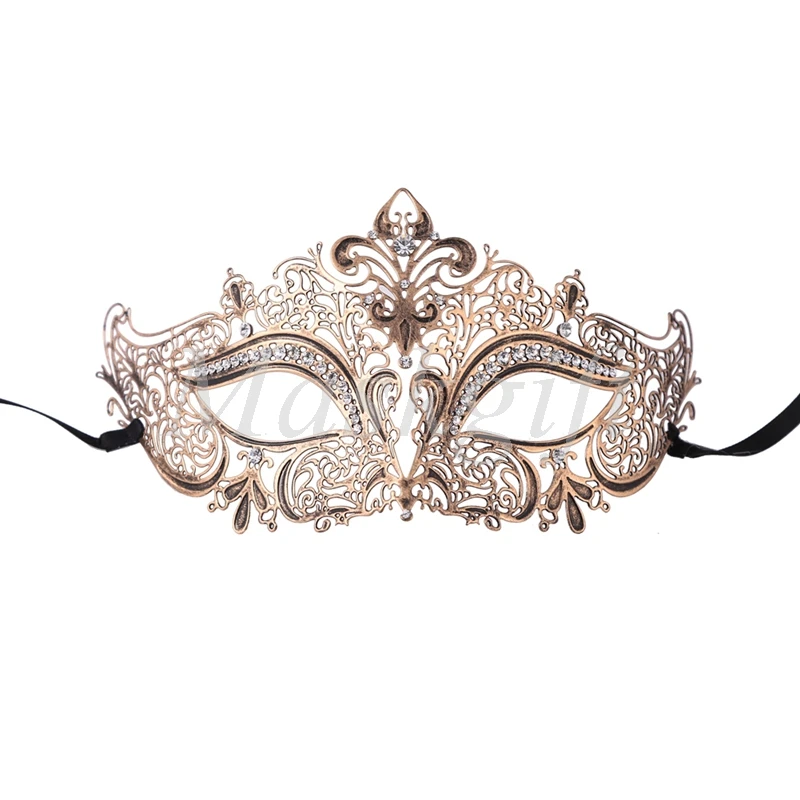 2017 Новинка черная винтажная Серебристая белая синяя металлическая Маскарадная