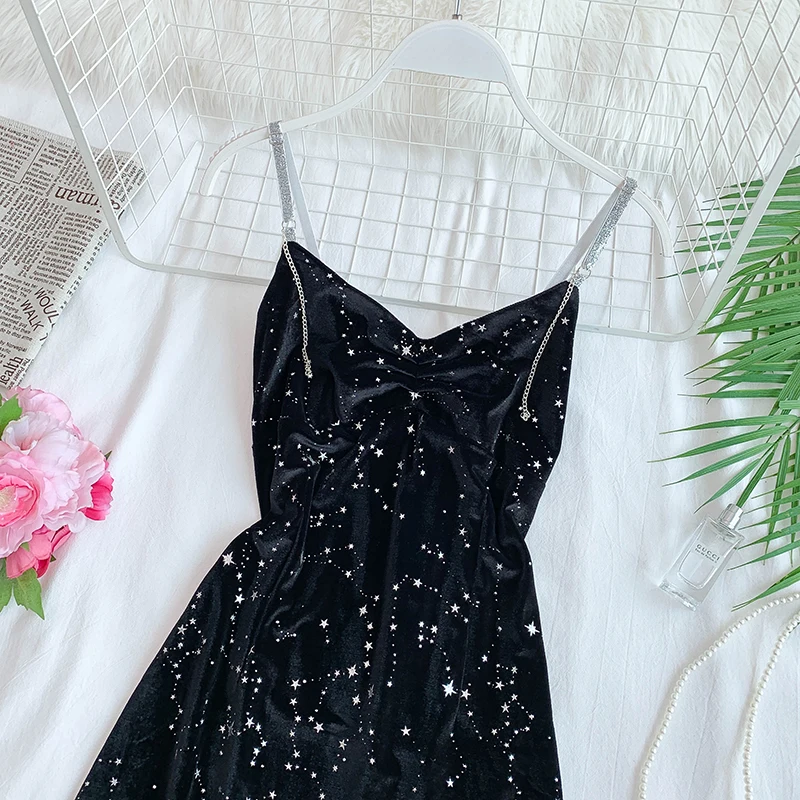 Женское сексуальное платье для ночного клуба с v-образным вырезом на спине, яркое шелковое бархатное платье с блестками, Повседневное платье Vestidos F810